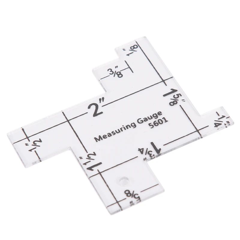 1PCS Mini Plastic Sewing Measuring Gauge Quilting Rulers Imperial
