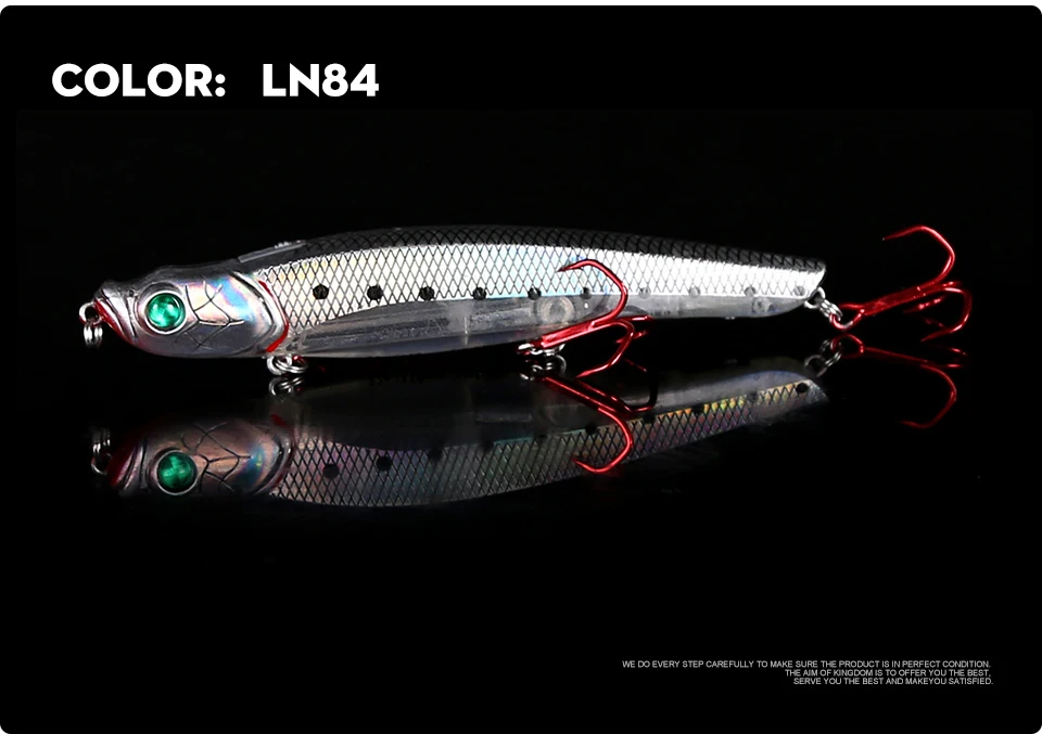 Kingdom Fishing Lures 58mm 8g, 22g Watery Beast Pencil Floating And Slow Sinking New Interesting Functional Design Baits (14)
