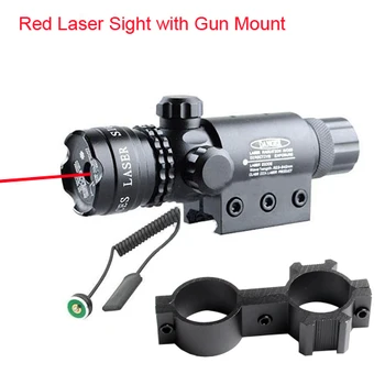 

Adujstable Tactical Hunting Red Laser Sight Scope Beam Dot For Gun Rifle Pistol Picatinny Mount 3-0001R