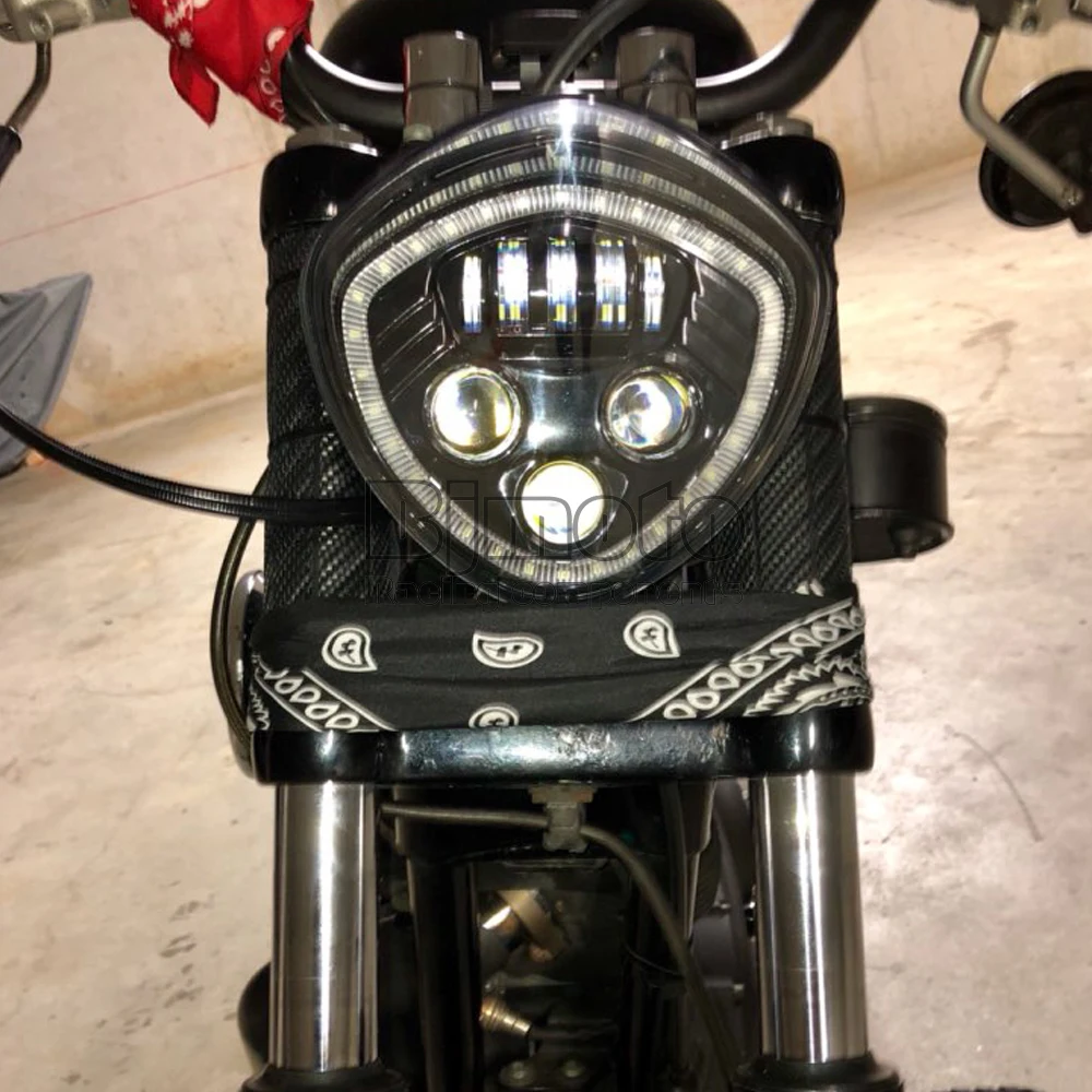 Фара для мотоцикла BJMOTO черная светодиодный 60 Вт 12 В| |