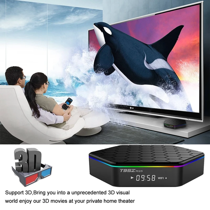 T95Z Plus 3g 32G Amlogic S912 Восьмиядерный процессор Andorid 7 1 ТВ приставка 2 4G/5 GHz WiFi BT4.0 4K H.265 Smart