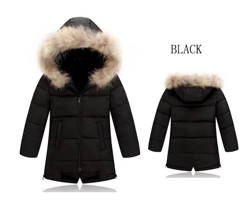 CROAL CHERIE Light 90% White Down Coat For Boys Outerwear Raccoon Fur Children Winter Parkas Jacket For Girls 110-150cm  (5)