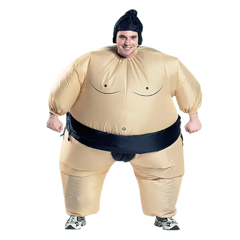 Coshome Adult Kids Inflatable Sumo Unicorn Dinosaur Costumes Cowboy  AirSuits Fancy Halloween Party Clothing (9)