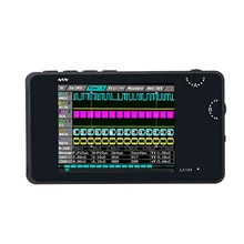 Analisador lógico digital la104 usb mini 4 canais, 100mhz máx taxa de amostragem embutida 8mb flash armazenamento 2.8 polegada osciloscópio