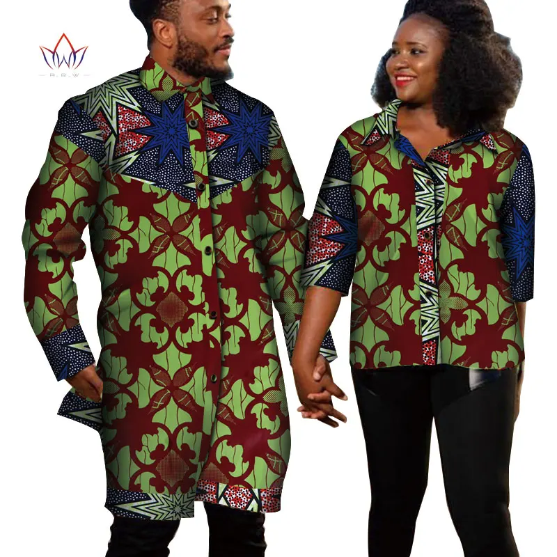 Dashiki 2019 высокое качество Сладкий Одежда для пар Африканский Воск Для женщин и мужчин рубашка Костюмы Базен плюс Размеры одежда для вечерние