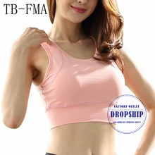 Женские топы для тренировок, бюстгальтер для йоги, пуш-ап, для фитнеса, тренажерного зала, женский укороченный топ без рукавов, для йоги, с открытой спиной, для бега, йоги, дышащий, для фитнеса