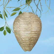 Натуральное поддельное гнездо пчелиный улей, ИМИТИРОВАННАЯ бумага, медовая расческа, ОСА, удерживающая Hornets, фонарь для желтых курток, пчелиный фонарь, Прямая поставка