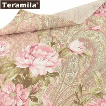 Терамила светильник коричневый швейный материал хлопок Froral Telas Tecido Patchwrok Twill Скрапбукинг тканевый измеритель ткани квилтинг