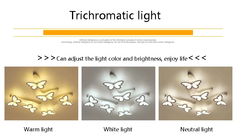 Современный светодиодный потолочный светильник с бабочкой, лампа для гостиной, спальни, столовой, лампа с reomte, плафон с управлением, скандинавский светильник, светильники