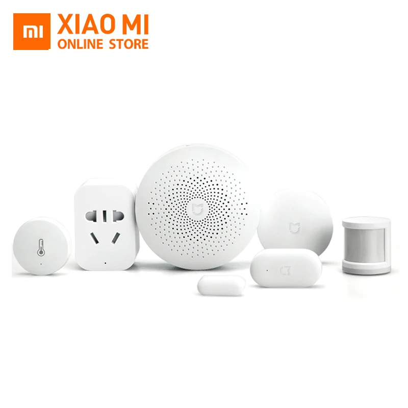 

Xiaomi Smart Home Automation Multifunction Gateway Door Window Human Body Sensor Temperature Humidity Sensor Wireless Switch