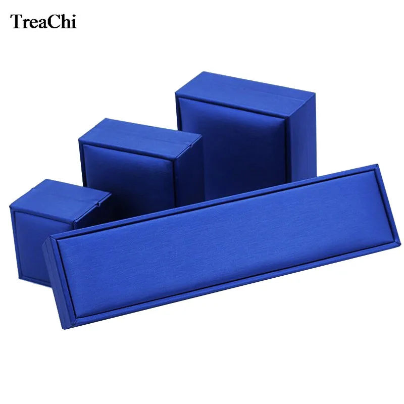 

New Promotion Faux Leather Jewelry Set Box Bulk Wedding Christmas Ring Pendant Bracelet Necklace Packaging Decoration Gift Box