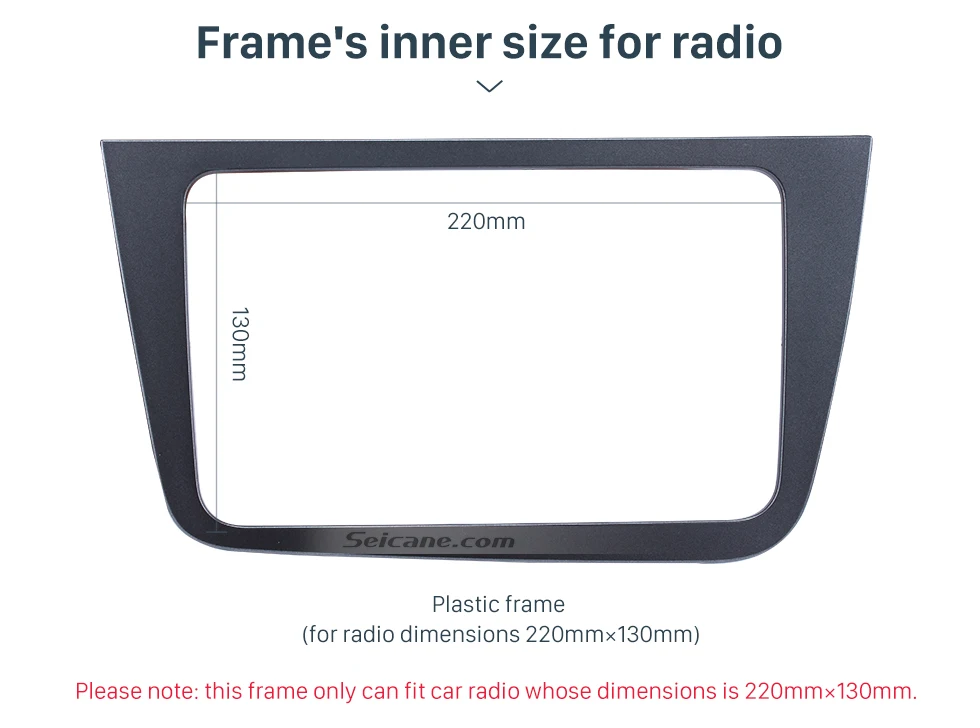 Seicane 2 Din автомобиль Рамка для DVD Установка Авто Радио Рамка панель комплект для 2004- Сиденье ALTEA Левый ручной привод LHD