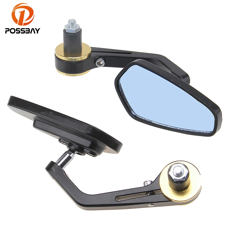 

POSSBAY 7/8" Universal Motorcycle Mirror Bar End Rearview Mirrors Black Chorme Red Golden Motorbike Scooter Moto Cafe Racer
