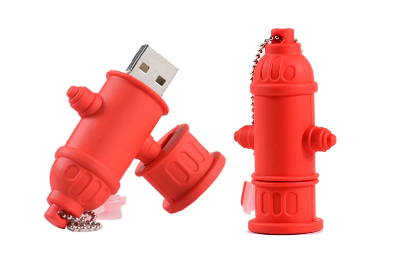 USB флэш-накопитель мультфильм Пожарный Гидрант ручка привод 4 ГБ 8 ГБ 16 ГБ 32 ГБ 64 ГБ Милая карта памяти креативный подарок флешка usb