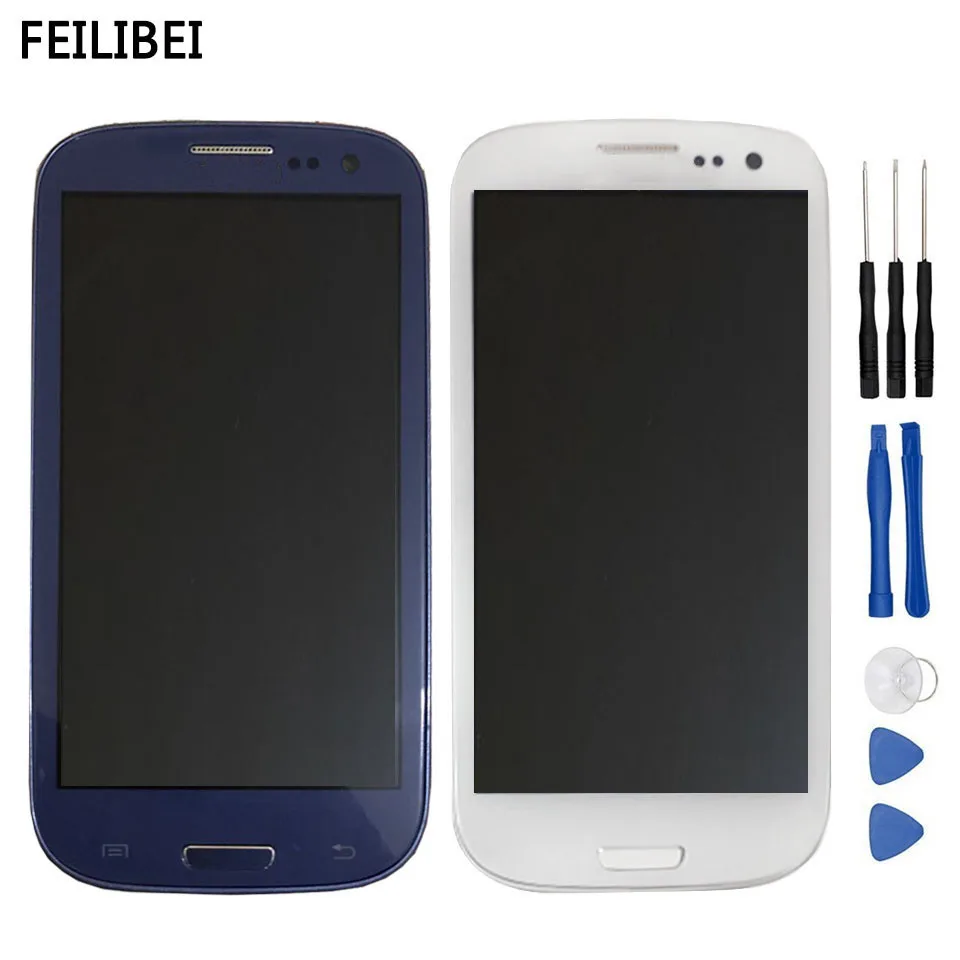 4 8 дюйма i9300i i9300 Дисплей для samsung Galaxy S3 ЖК дисплей Экран в сборе с рамкой +