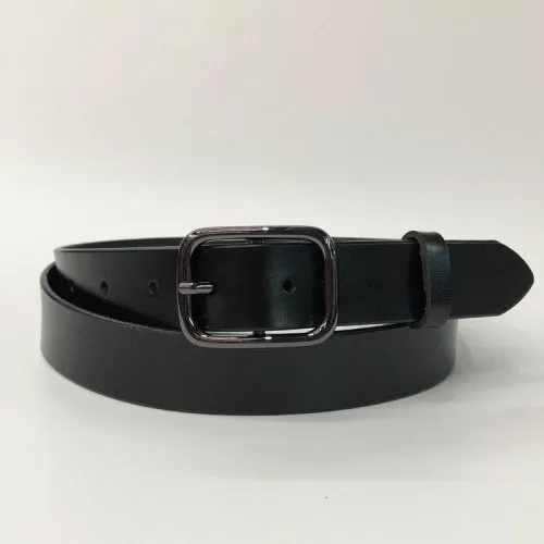 blackB Cody steel пояс Модный женский панк цепь ремень Регулируемый черный двойной/один люверс втулка кожаный женский ремень с пряжкой - Цвет: blackB