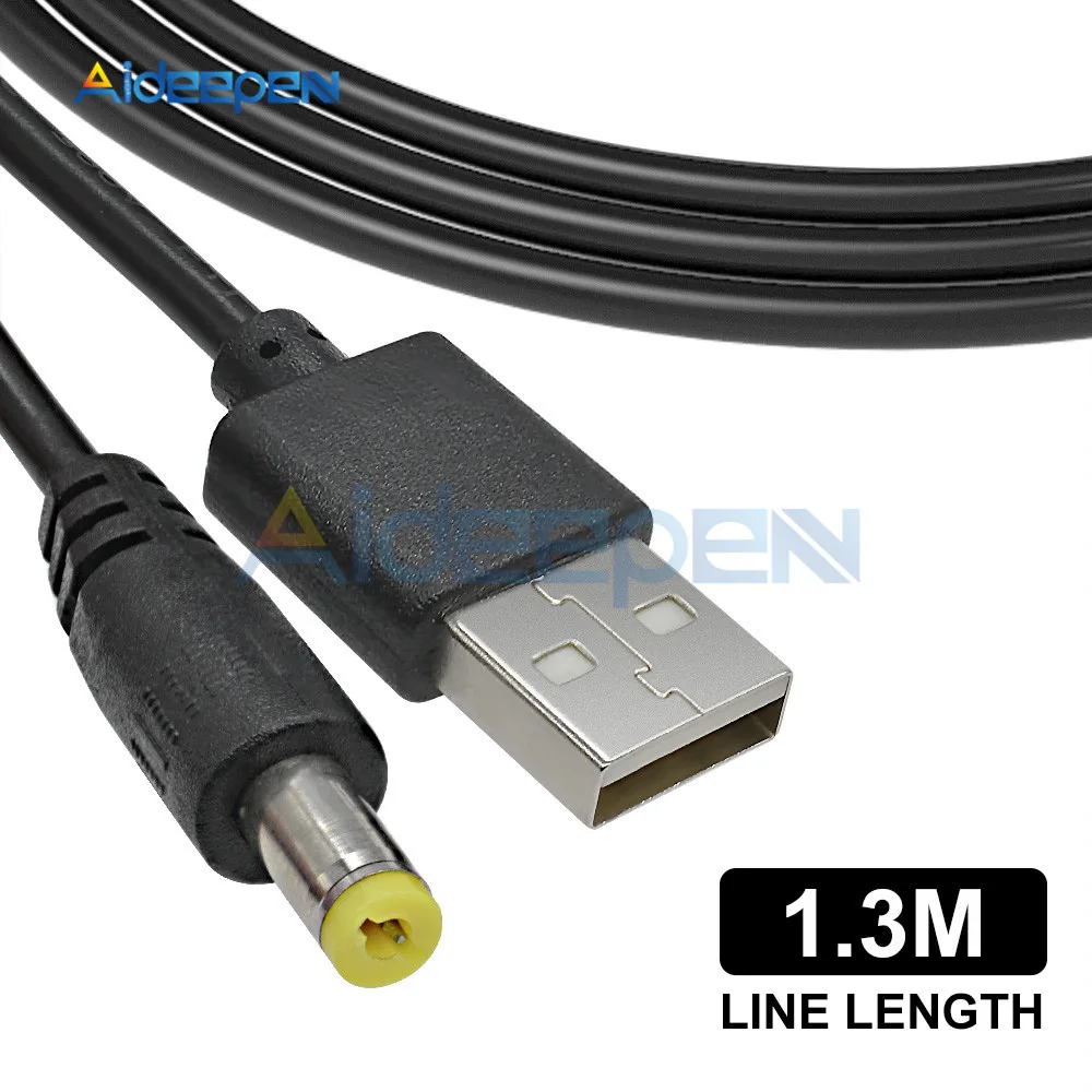 USB к порту постоянного тока 5 В до 12 В 1A повышающий мощность линия Повышающий Модуль USB конвертер адаптер кабель Разъем 5,5X2,1 мм