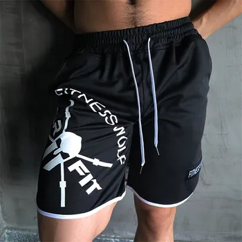 

Mens Shorts Summer Casual Beach Shorts Men Gyms Sporting Bodybuiding Short Pants Dry Fit Mesh Shorts Fitness Clothing