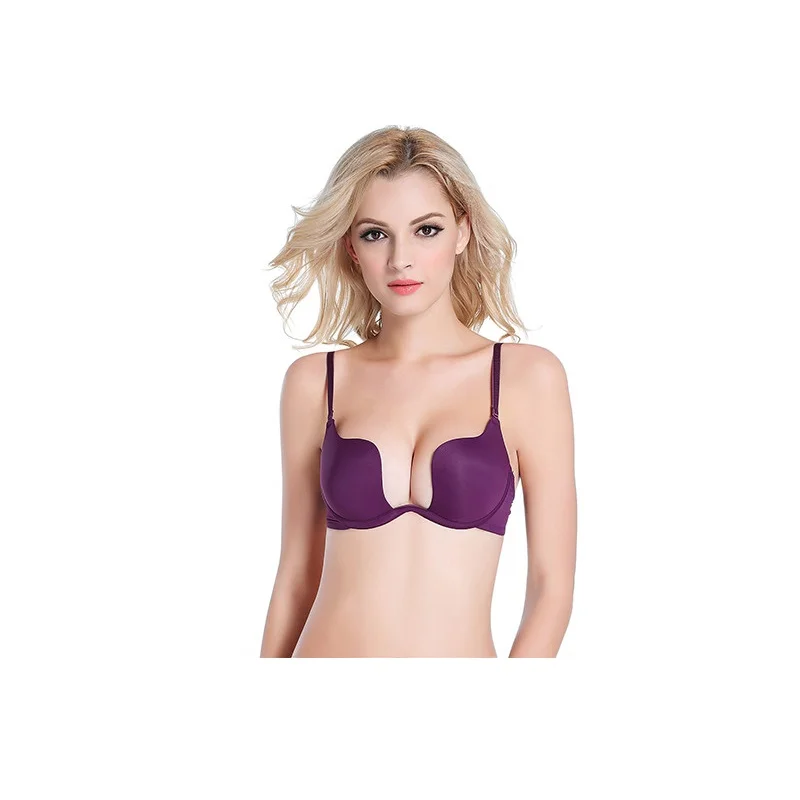 Бюстгальтер с глубоким v образным вырезом и чашками пуш ап|bras for wedding|support brastrapless bra