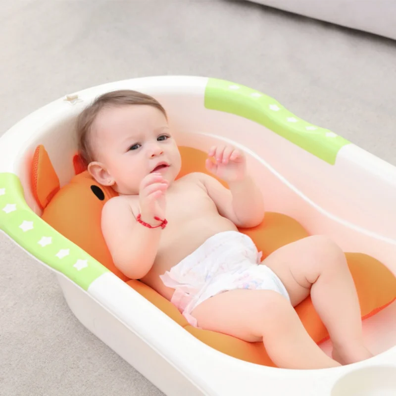 Baby Bath Mat Children's Bathroom Non-slip Bath Bed Floating Bath Cusion Infant Cute Cartoon Animal Mattress Bath Pad NEW