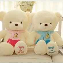 Пара милых голубых и розовых плюшевых мишек scraf игрушка медведь милые игрушки-Мишки подарочные куклы около 30 см 0136