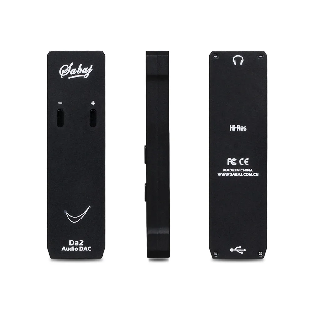 Sabaj Da2 Портативный USB DAC декодирование и усилитель для наушников SABRE9018 32 бит/768 кГц