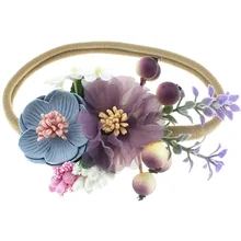 New 1PCS Flowers Berries Elastic Baby Girls Headband Newborn Children Nylon Headbands Photography Props Birthday Gifts New 1PCS Flowers Berries Elastic Baby Girls Headband Newborn Children Nylon Headbands Photography Props Birthday Gifts