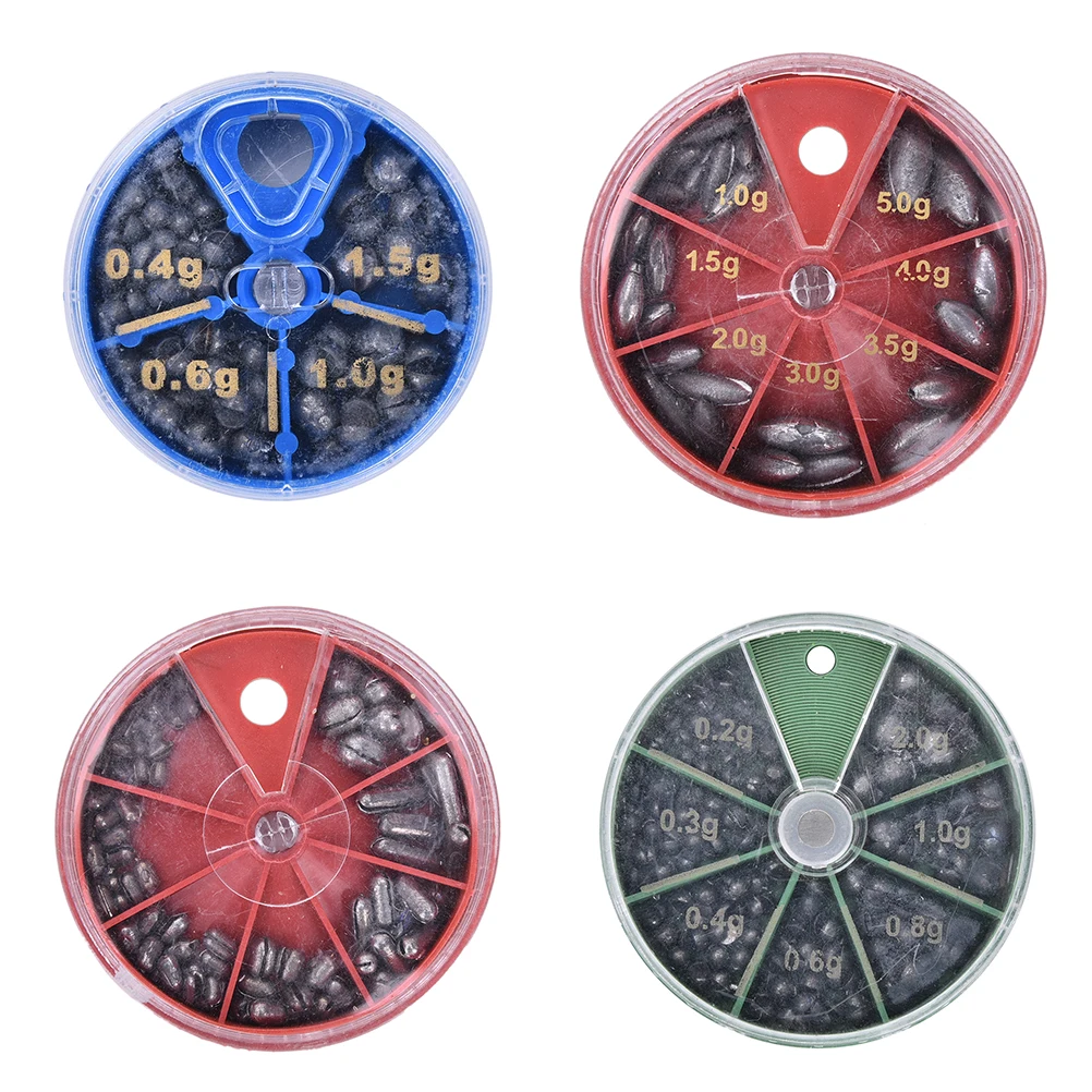 

1Box Fishing Supplies Of Lead Explosion Models Selling Sinkers Lead Sinker materials Fish Accessories Color Random