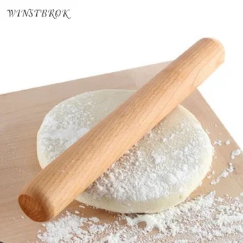 

WINSTBROK Wooden Rolling Pin Hot Sale Non-Stick Cake Fondant Pastry Rolling Pin Wood Baking Pastry Tools Rolling Pins