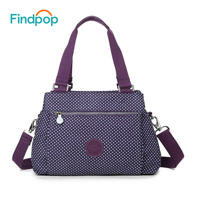 Findpop сумки с цветочным принтом Женская водонепроницаемая нейлоновая сумка через
