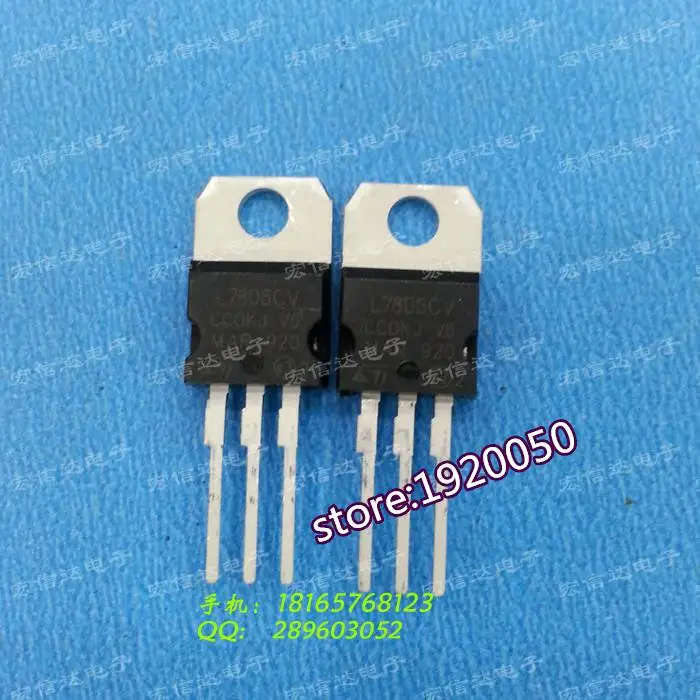 Three terminal voltage regulator TO 220 IC voltage regulator L7806CV