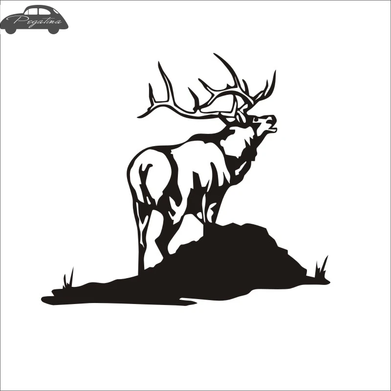 Наклейка Hunt Buck охотничий клуб наклейка с изображением оленьих рогов полый стикер