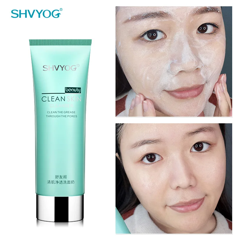 “ Controle de Óleo Limpo Shvyog Homens Limpador Facial