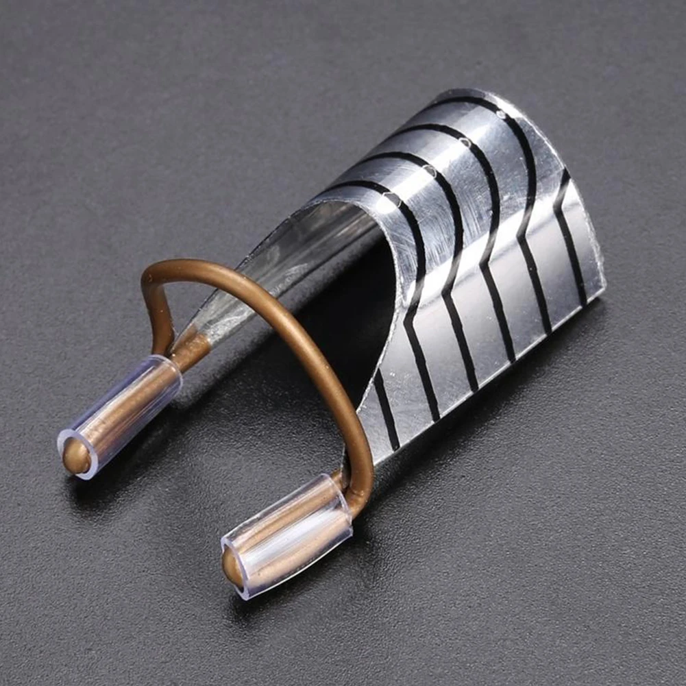 

1Pc Reusable Nail Art Forms UV Gel Protector Tool Nail Art C Curved Shape Acrylic Nails Extension Guide Tips Nail Art Tools