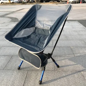 Кресло camping СТУЛ РАСКЛАДНОЙ Раскладной стульчик для рыбалки เกาอโลหะ - Цвет: deep blue chair