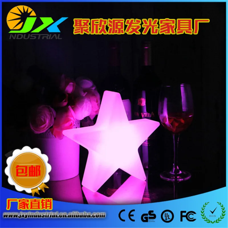 

JXYINDUSTRIAL 40CM*40CM*10CM LED star light /Led colors changeable PE Plastic star lamp