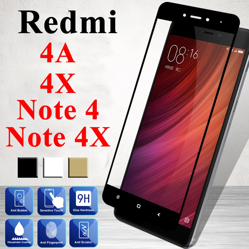 Защитное стекло для Ksio mi Red mi 4x для Xiao mi Red mi 4a Защитная пленка для экрана Note 4 закаленное защитное стекло A X Xio mi Note4 mi A4 X4 Note4x