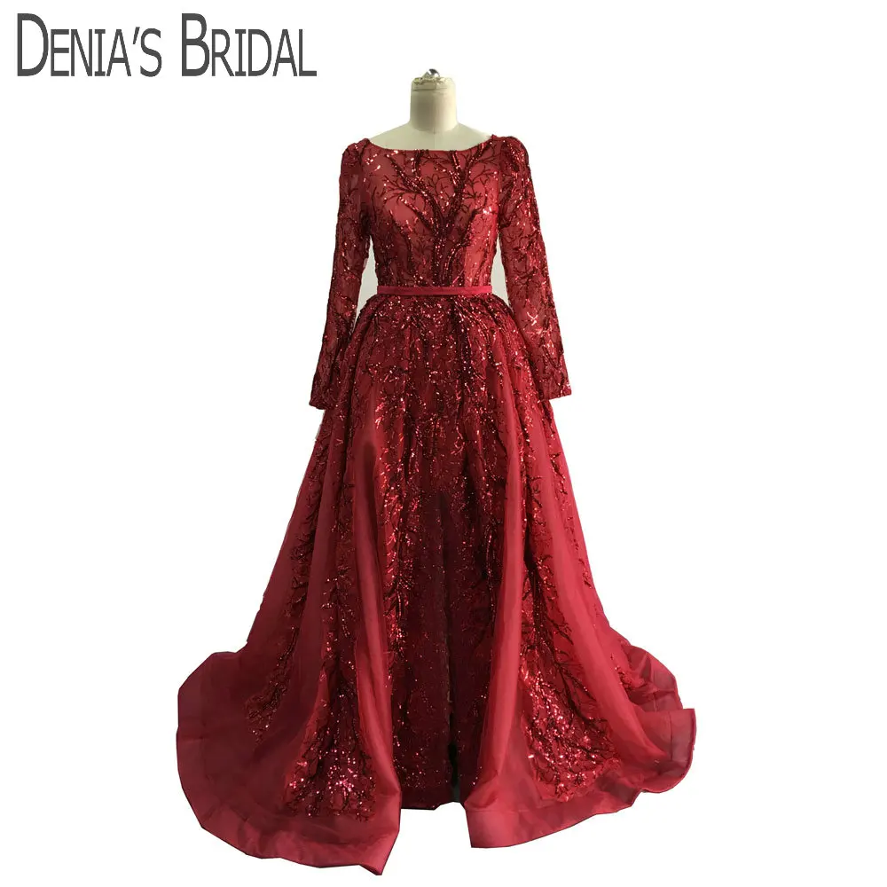 wine ball gown
