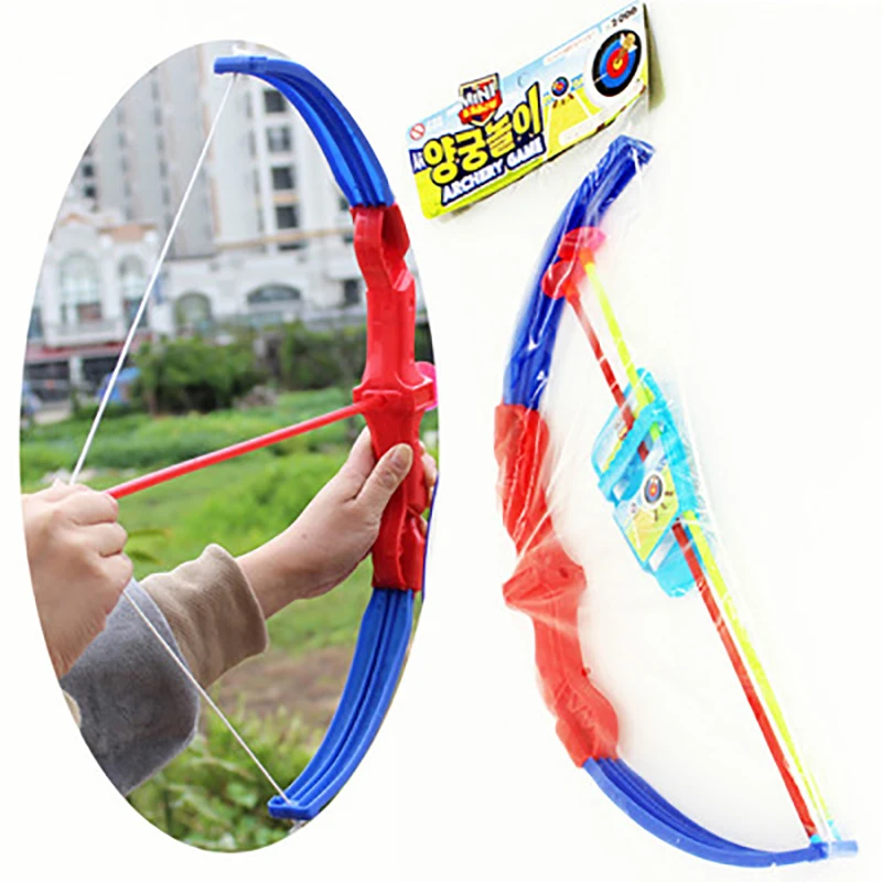 43cm Funny Shooting Plastic Archery Bow And Arrow Toys For