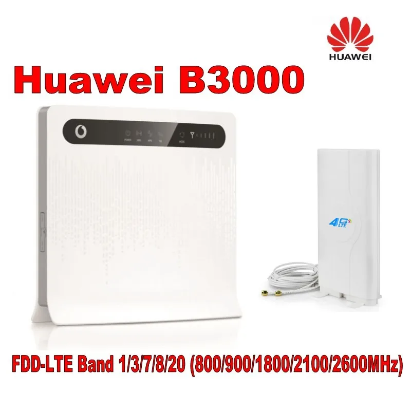 huawei B3000 4 аппарат не привязан к оператору сотовой связи маршрутизатор плюс 4G mimo антенна SMA 49dbi усиления