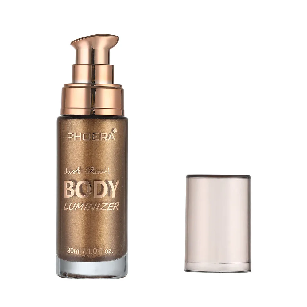 Bronzer Highlighter Liquid Setting Illuminating Face& body Shimmer Long-lasting Brighten Glow Rose Gold Highlight Makeup TSLM2