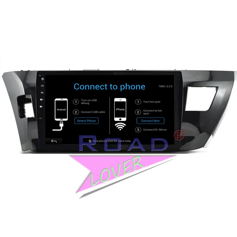 Roadlover Android 6 0 автомобильное аудиоустройство для Toyota Corolla 2014 Стерео GPS навигация