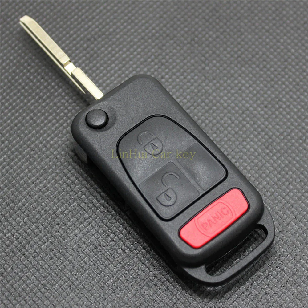 

PINECONE for MERCEDES BENZ C E S ML W140 Key Shell 2+1 Buttons Uncut Hu39Head Blade Modified Remote Blank Key Shell 1 PC