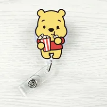 Лидер продаж, 1 шт., высокое качество, акриловый выдвижной значок медсестры, катушка, зажим, мультяшная кошка, мелодия, Супермен, ID, карта, бейдж, держатель