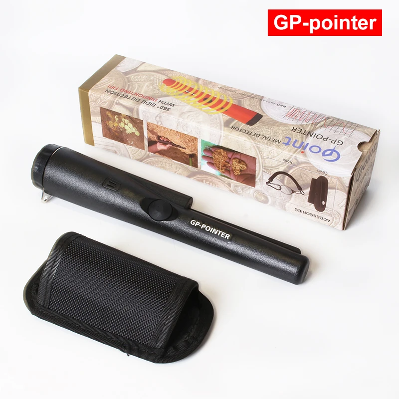 

Handheld High Sensitivity Black Metal Detector 360 Degree Detection field gp-pointer Pinpointer Stud Finder Free Gift Bracelets