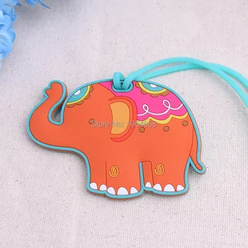 

100PCS/LOT High Quality Lucky elephant Luggage Tag baby shower party Favor wedding bridal shower Favor party gifts Free shipping