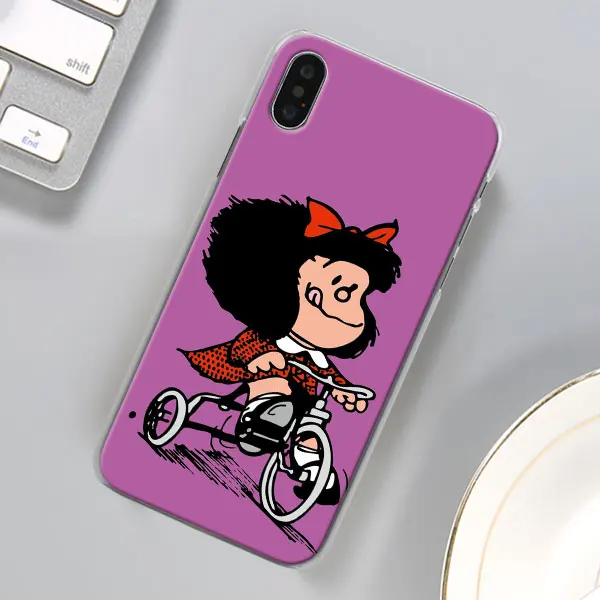 Mafalda чехол для телефона для Apple iPhone X XR 7 8 Plus 6 6s Plus XS MAX 11 Pro Max SE чехол для телефона Coque - Цвет: 02