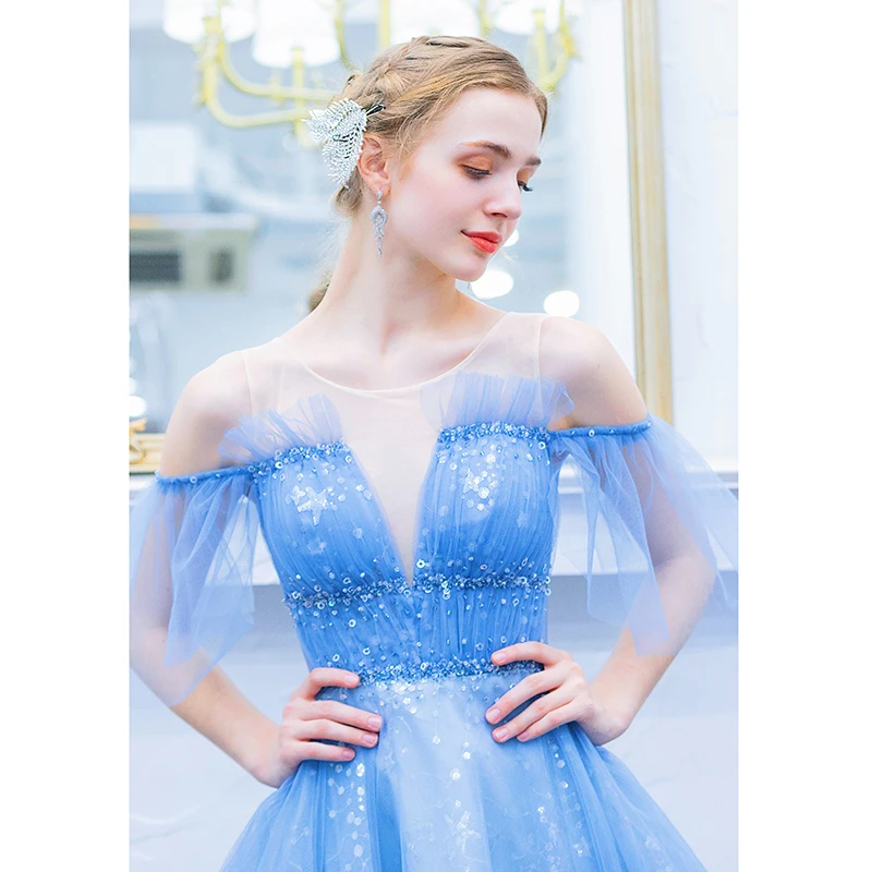 Сексуальное платье с v образным вырезом De Soiree Longue 2020 вечерние платья длинное