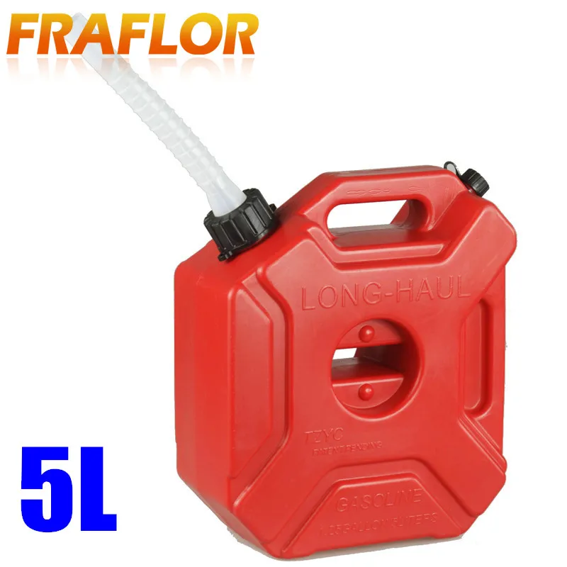 

Practical 5L Gasoline Diesel Fuel Tank Can Pack For Offroad SUV ATV Motorcycle Antistatic Spare Plastic Oil Fuel Tank Container