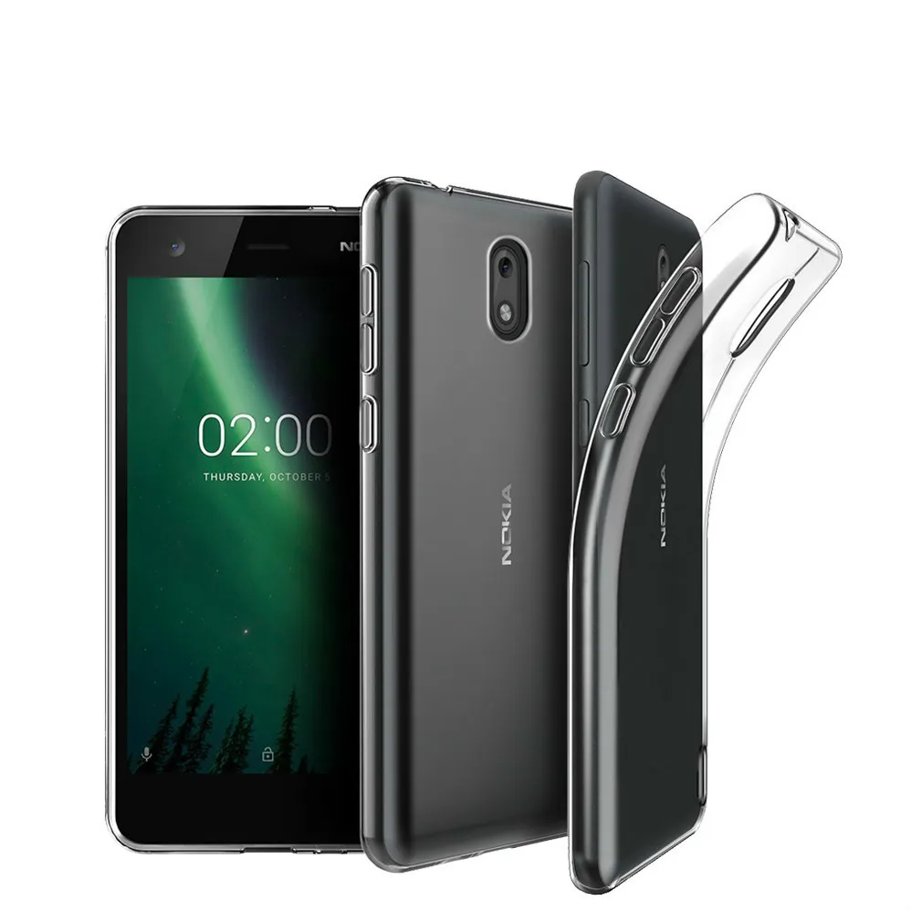 Ультратонкий Прозрачный мягкий силиконовый чехол для телефона из ТПУ Nokia 1 3 5 8 6 2 7